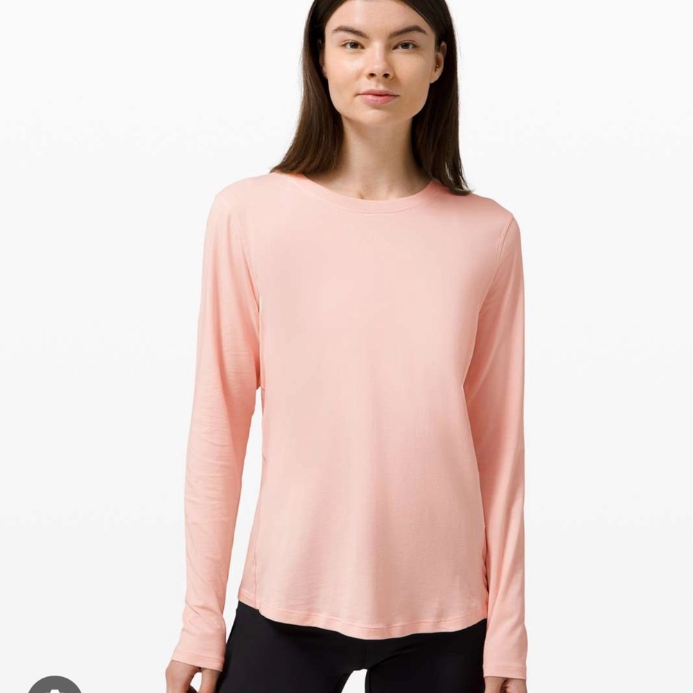 Lululemon Ever Ready Long Sleeve Pink Mist